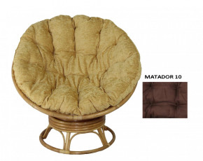 Кресло Papasan Swivel (Ротанг №4, ткань Matador 010) в Томмоте - tommot.mebelnovo.ru | фото