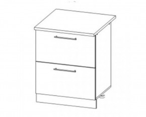Квадро СК2 600 шкаф нижний комод 2 ящика в Томмоте - tommot.mebelnovo.ru | фото