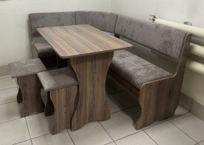 Кухонный уголок Миссия V велюр(серый) в Томмоте - tommot.mebelnovo.ru | фото