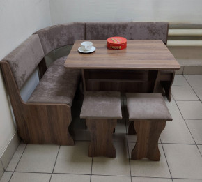 Кухонный уголок Миссия V велюр(серый) в Томмоте - tommot.mebelnovo.ru | фото