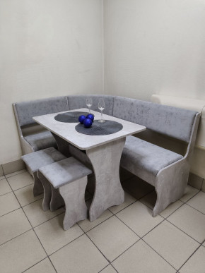 Кухонный уголок Миссия V велюр (цемент) в Томмоте - tommot.mebelnovo.ru | фото