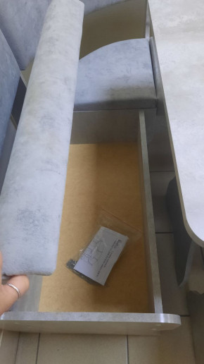 Кухонный уголок Миссия V велюр (цемент) в Томмоте - tommot.mebelnovo.ru | фото