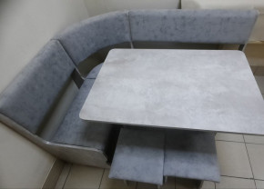 Кухонный уголок Миссия V велюр (цемент) в Томмоте - tommot.mebelnovo.ru | фото