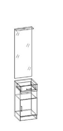 Машенька зеркало с тумбой в Томмоте - tommot.mebelnovo.ru | фото