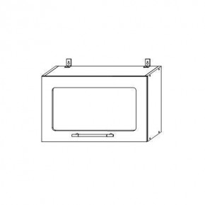 Опера ВПГС 600 шкаф верхний горизонтальный со стеклом в Томмоте - tommot.mebelnovo.ru | фото