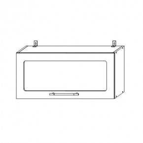 Опера ВПГС 800 шкаф верхний горизонтальный со стеклом в Томмоте - tommot.mebelnovo.ru | фото