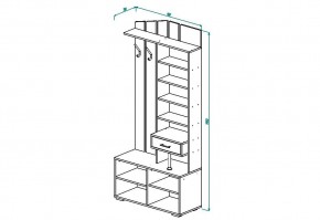 Прихожая ПР-5 в Томмоте - tommot.mebelnovo.ru | фото