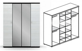 Шкаф 4-х дверный Гретта СБ-207 в Томмоте - tommot.mebelnovo.ru | фото