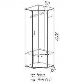 Шкаф угловой Ника в Томмоте - tommot.mebelnovo.ru | фото
