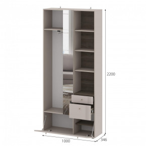 Вешалка с зеркалом Одетта (ВШ1) в Томмоте - tommot.mebelnovo.ru | фото